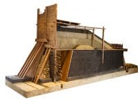 Fritlagt_voldmodel fra siden Trelleborg, foto: Nationalmuseet