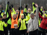 Træn med-arrangementet i Royal Run-værtsbyen Viborg samlede 600 borgere til en dag fyldt med motion og bevægelse. Foto: Royal Run